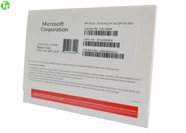 Microsoft Windows Server Software , Windows 8.1 Pro 64 Bit OEM Version