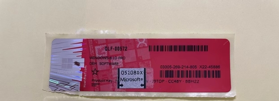 COA Sticker Win 10 Pro OEM Key Windows 10 Professional Activation Key For 1PC