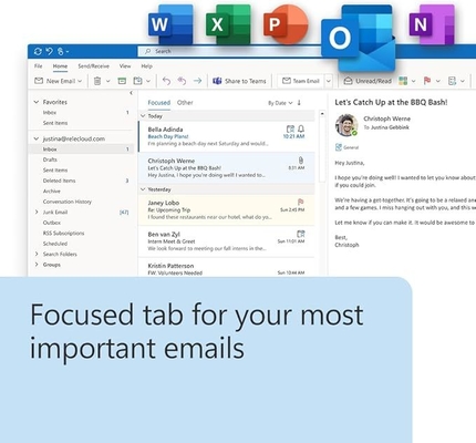 Genuine Microsoft Office 2024 Professional Plus 1 PC Lifetime Digital License