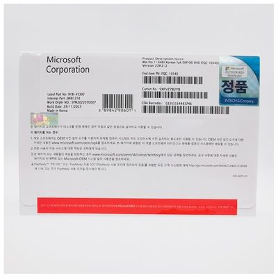 Orijinal Windows 11 Pro OEM Korece Destekle