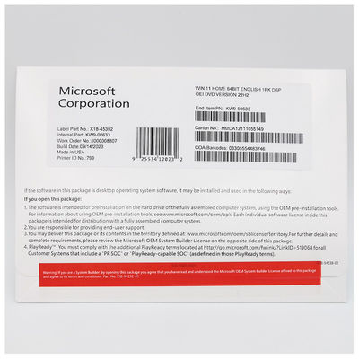 Windows 11 Home OEM Lisans Tipi 4GB RAM ve 64 GB Depolama Alanı ile İngilizce Tek Dil