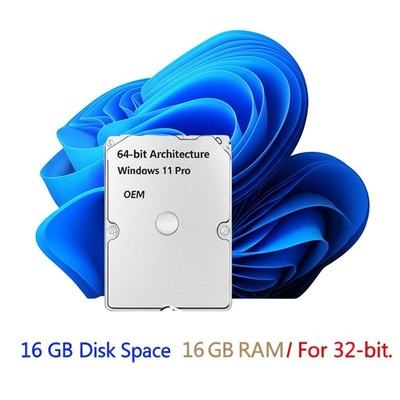 64-bit Mimarili Windows 11 Pro OEM 16 GB Disk Alanı 1 GB RAM 32-bit İçin