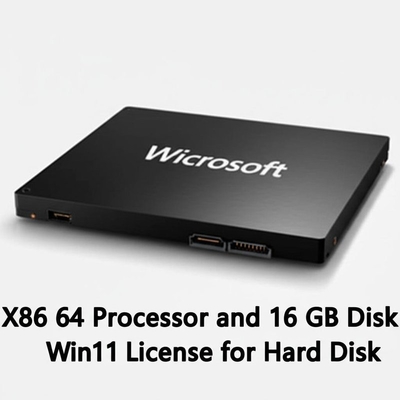 X86 64 İşlemci ve 16 GB Disk Alanı Win11 Lisansı (Sabit Disk İçin)