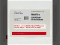 Windows Server 2022 Standart OEM Lisansı Ömür boyu geçerlilik. Güvenli ve önceden etkinleştirilmiş.