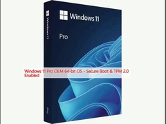 Windows 11 Pro OEM 64 bit işletim sistemi - Güvenli Başlatma ve TPM 2.0 Etkinleştirildi