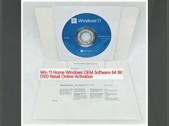 Win 11 Home Windows OEM Yazılımı 64 Bit DVD Perakende Çevrimiçi Etkinleştirme