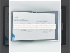 Windows 11 Pro Korece USB Resmi Perakende Lisansı Anahtar Başlatılabilir 64 Bit Kurulum Medyası Anlık Etkinleştirme