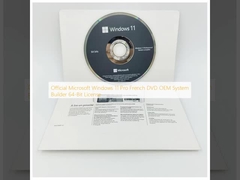 Resmi Microsoft Windows 11 Pro Fransızca DVD OEM Sistem Oluşturucu 64 Bit Lisansı